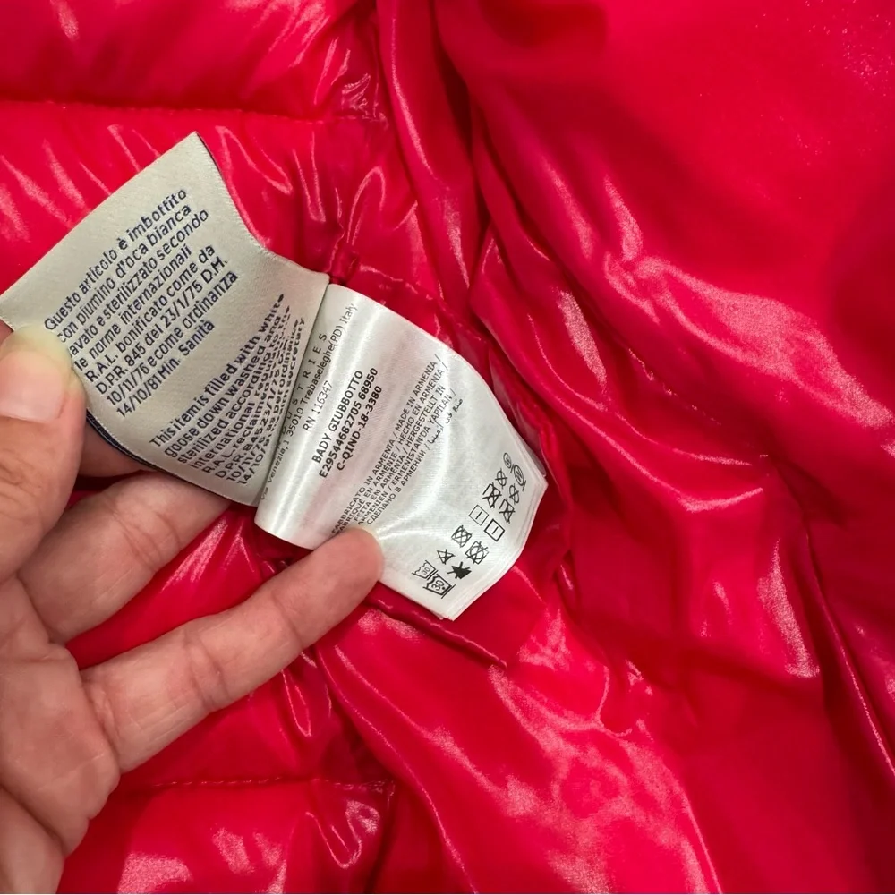 Moncler Bady Giubbotto Hot Pink Puffer Jacket Coat